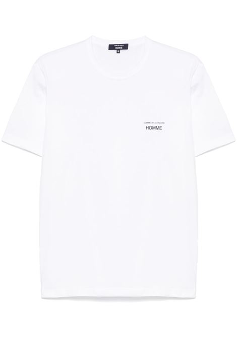 White logo-print T-shirt Comme Des Garçons Homme - men